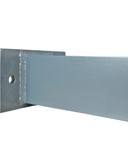 9PNL Aluminium Pfosten für Zaun mit Fußplatte